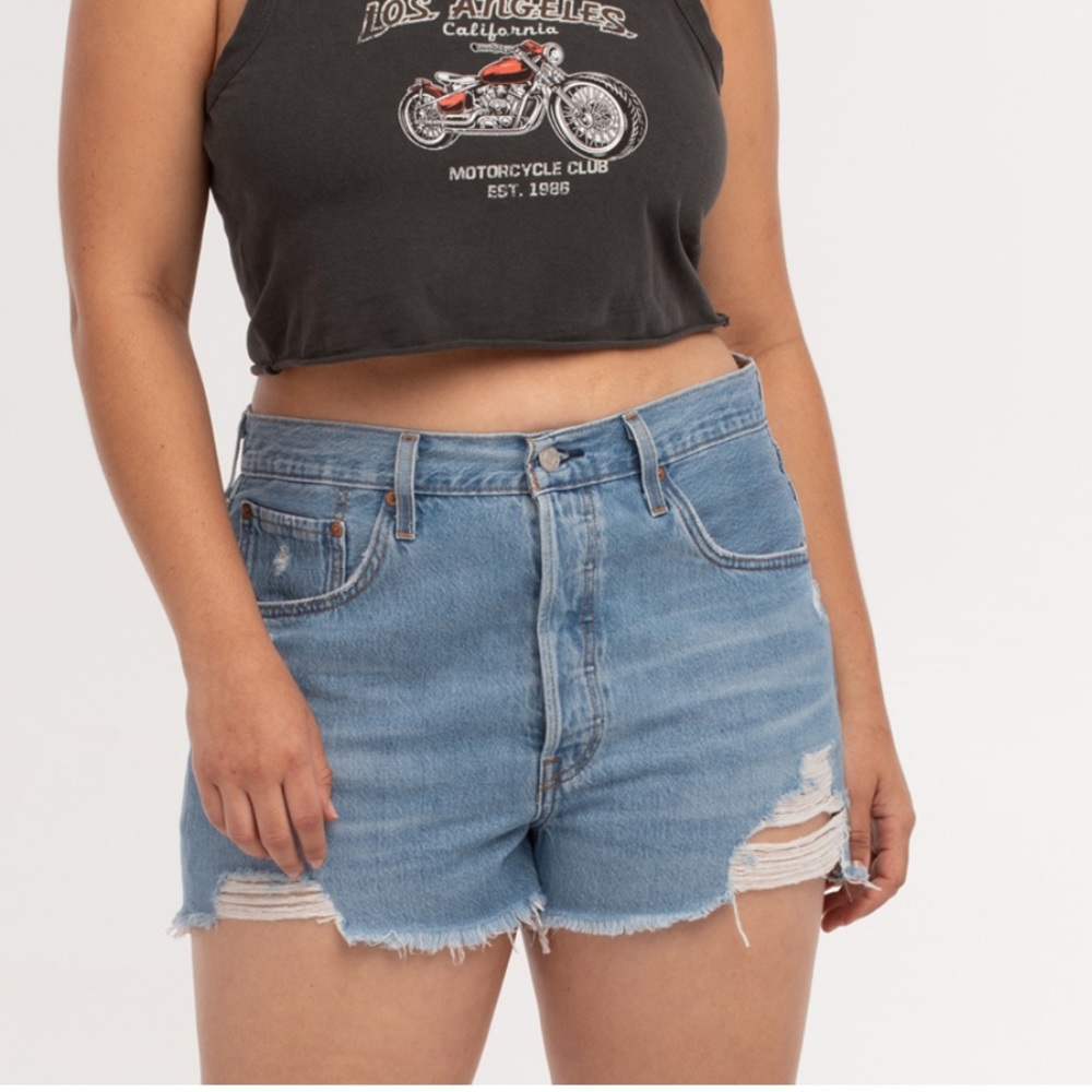 Levi's red tag 501 denim shorts